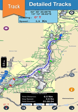 Mille Lacs offline GPS chart for lake & park trail screenshot 2