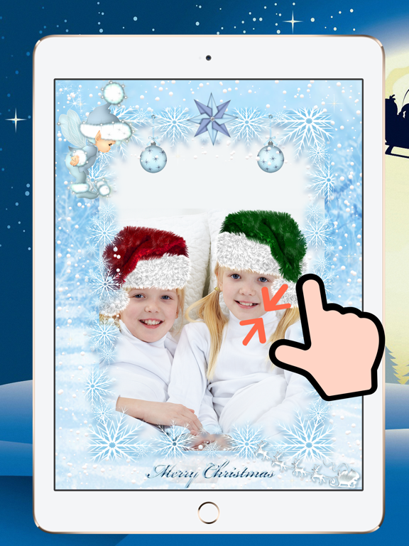 Winter Merry Xmas Photo Frames App Drops