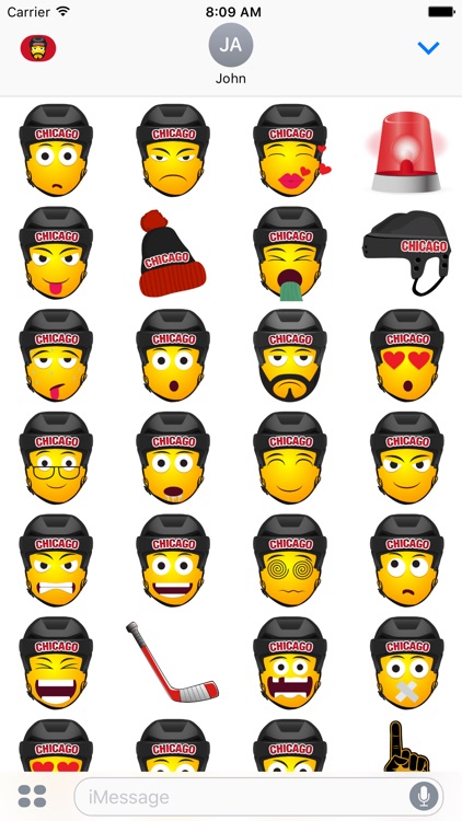 Chicago Hockey Stickers & Emojis screenshot-3
