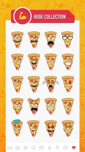 PizzaMoji - pizza stickers & emojis for restaurant(圖2)-速報App