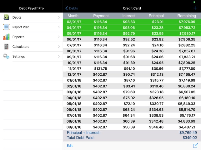 debt payoff pro on the app store calculator for debt payoff