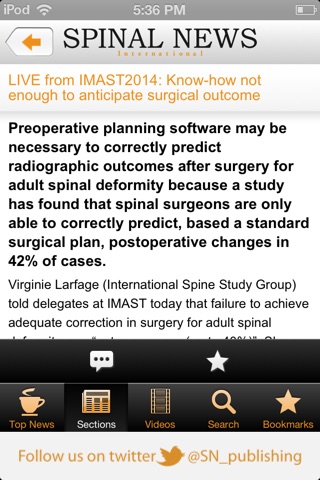 Spinal News International screenshot 4