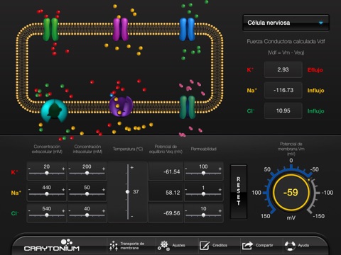 Craytonium Interactive Neurophysiology screenshot 2