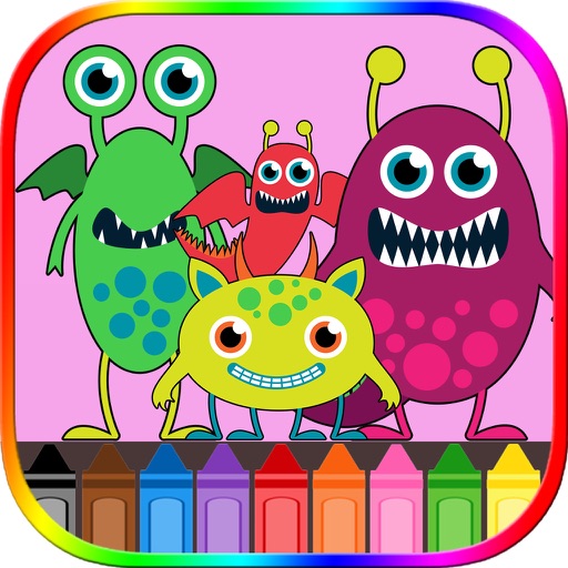 Monster Coloring Book Free! iOS App