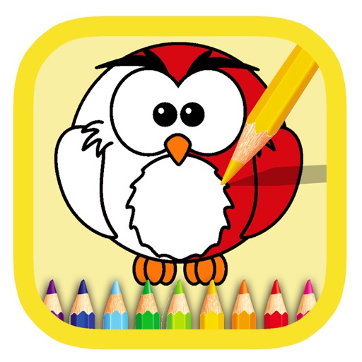 Preschool Kids Coloring Book Mini Bird Game icon