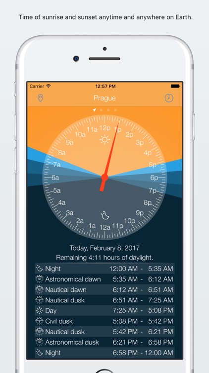 DayLight - sunrise and sunset clock screenshot-0