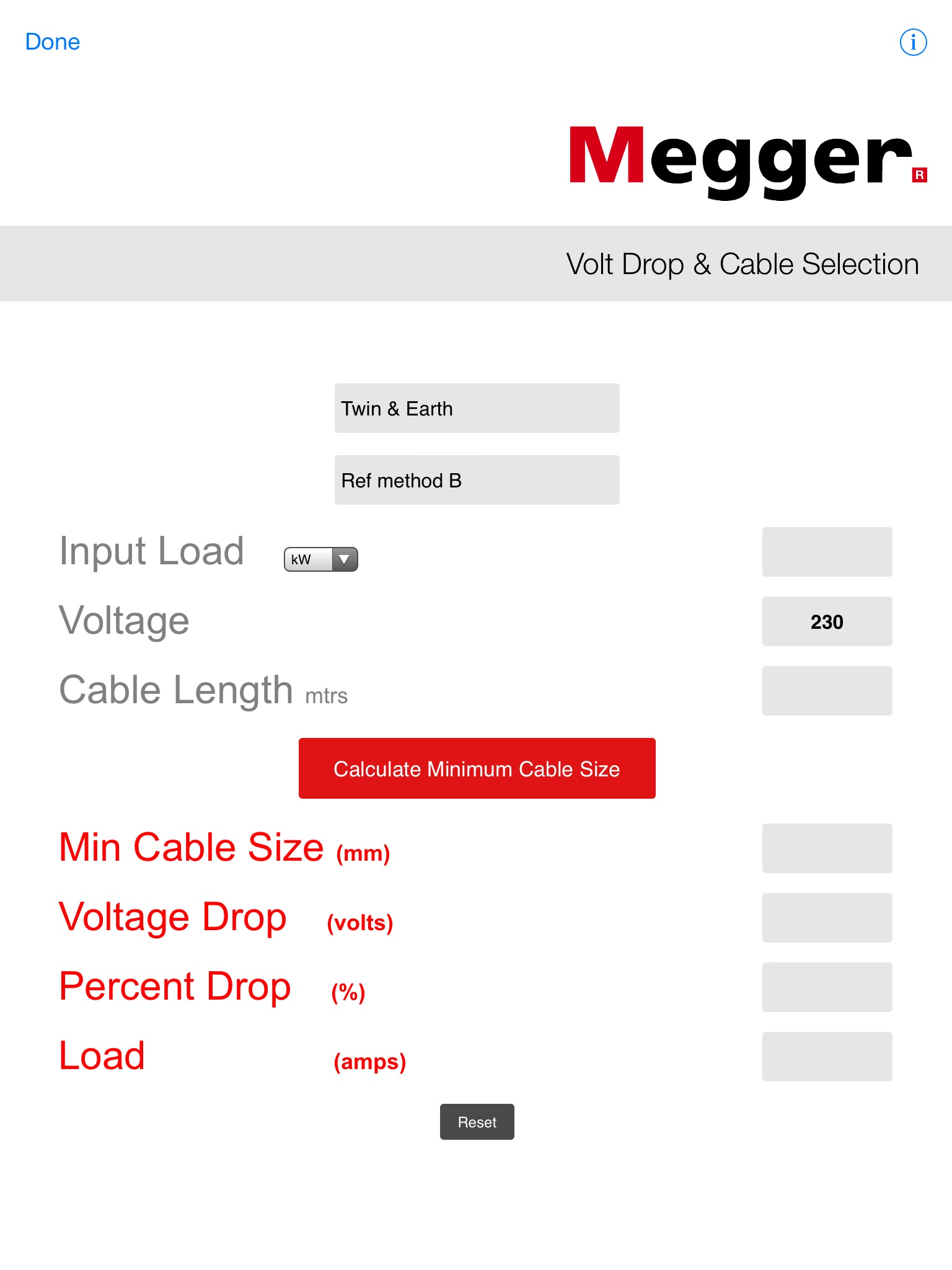 Cable Calc+ screenshot 2