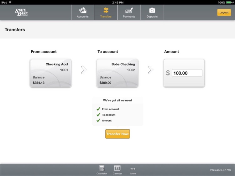 StateBank CrossPlains for iPad screenshot-3