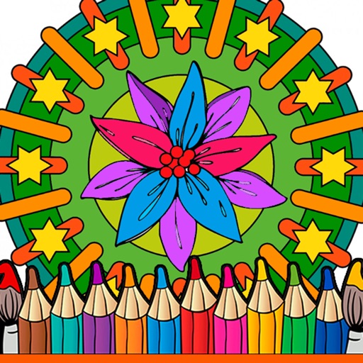 Flower Coloring Pages - Mandala Flower