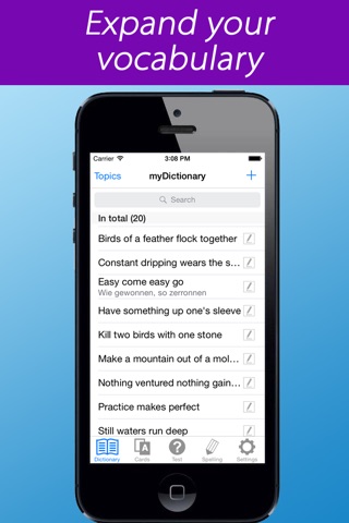 Vocabulary trainer & flashcard maker myDictionary screenshot 4