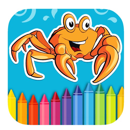 Toddler Little Crab Coloring Page Game Version Icon