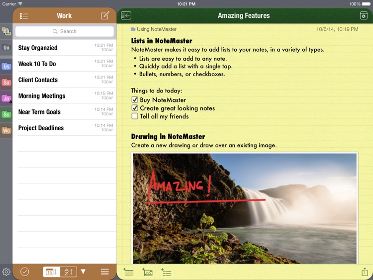 NoteMaster for iPad - amazing notes