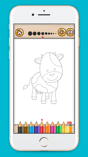 Farm Animals coloring book for kids 2(圖1)-速報App