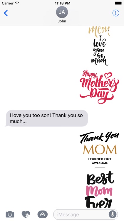 Super Mom Mothers Day Sticker Pack