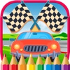 Vehicles & Car Coloring Book Drawing Game for Kids