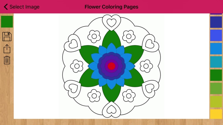 Flower Coloring Pages - Mandala Flower screenshot-3