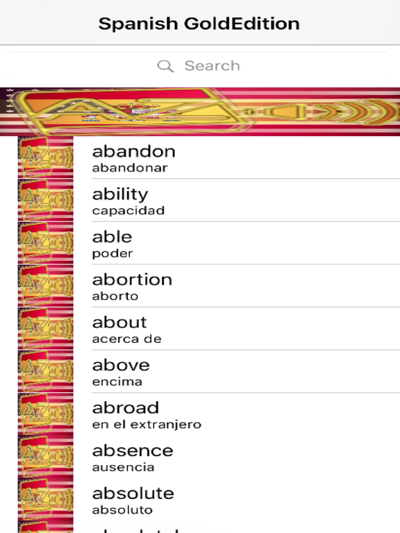 Spanish Dictionary GoldEdition screenshot 6