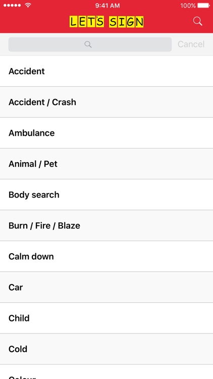 Let's Sign - In Case of Emergency screenshot-3