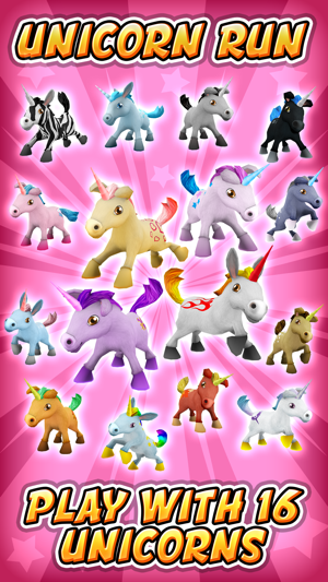 Unicorn Runner 3D - Little Unicorn Rainb