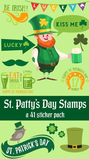 St Pattys Day Stamps Sticker Pack