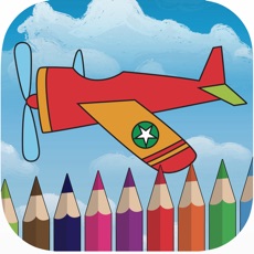 Activities of Sky airplane coloring book for kids games