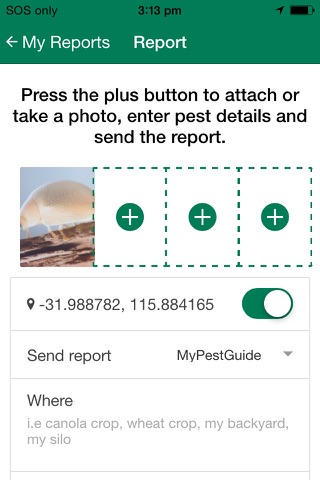 MyPestGuide Reporter screenshot 2