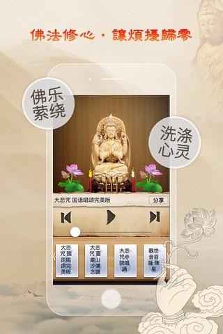观世音菩萨-观音灵签、佛教符咒经文祈福占卜平安 screenshot 4