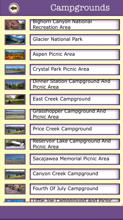 Montana Campgrounds & Hiking Trails,State Parks