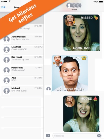 EatMessage - Selfie Game screenshot 3