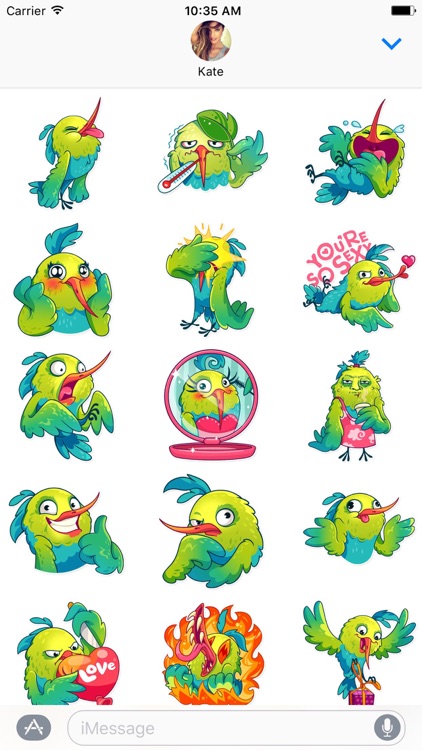 Kolibri the Bird - stickers for iMessage