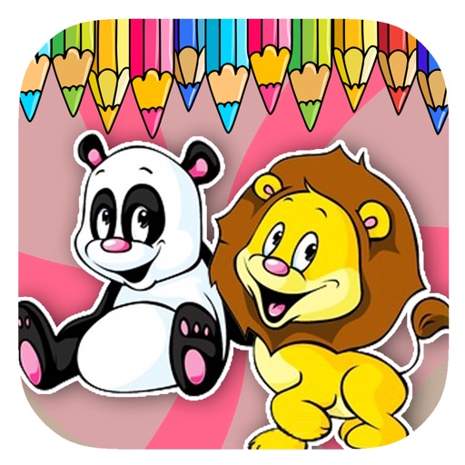 Toddlers Coloring Lion Panda Page Games Free iOS App