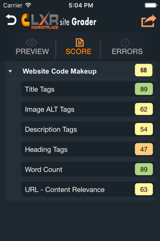 SEO Site Grader screenshot 4