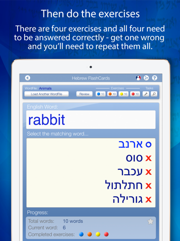 Learn Hebrew FlashCards for iPad screenshot 4