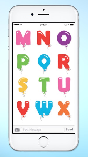 Balloon Letters and Numbers Sticker Pack(圖4)-速報App