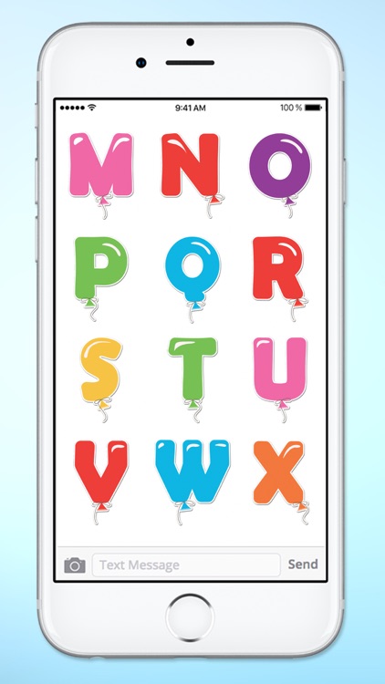 Balloon Letters and Numbers Sticker Pack screenshot-3