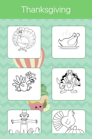 Thanksgiving Holiday Coloring Book for Kids. screenshot 3