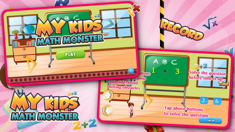 My Kids Math Monster Fun Game for free