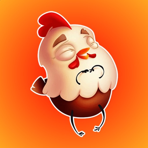 Happy Rooster Stickers icon