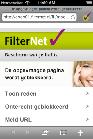 Filternet FNBrowser screenshot 2