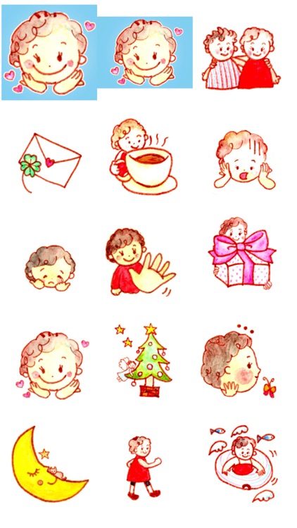 Cheerful Baby Boy - New Stickers Pack!!!