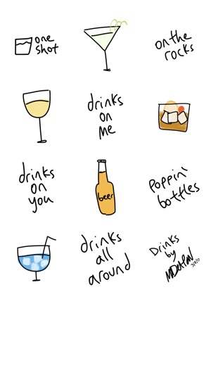 Drink sticker, fun beer wine stickers for iMessage(圖3)-速報App