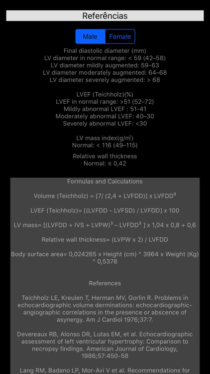 LVEF & mass echocardiography calculator screenshot-4