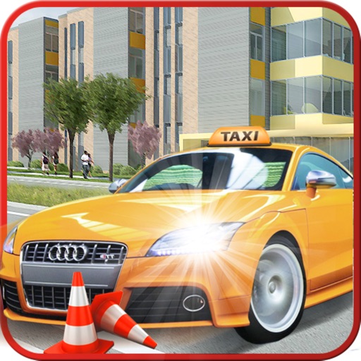 Taxi Driver Simulator-Rescue Cab 3D Town Duty 2017 icon