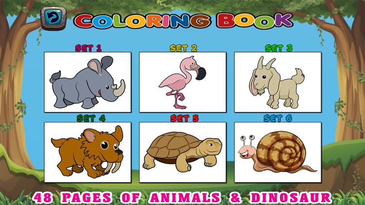 Animals Coloring Book HD - First Grade Word Games