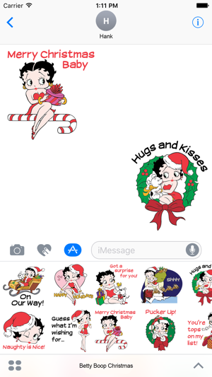 Merry & Bright Betty Boop Sticker Pack(圖1)-速報App