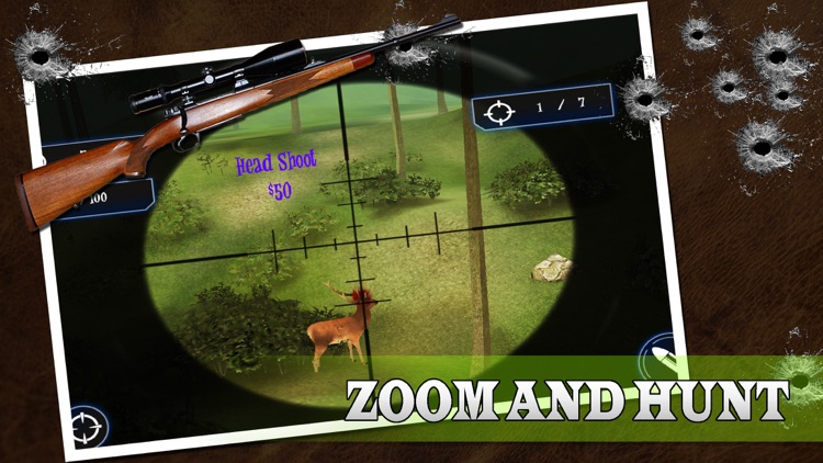 2016 3D Big Deer : Hunting Sniper Survival Free screenshot-3