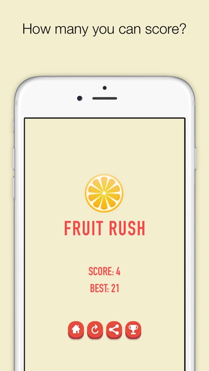 Fruits Rush - Falling Fruits Rush Game