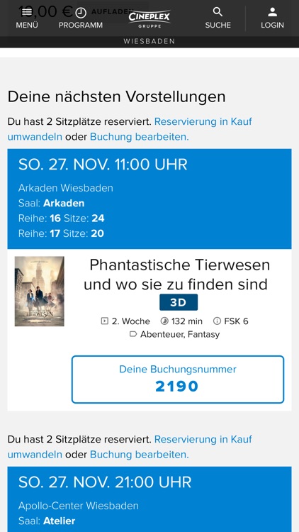 CINEPLEX Kinoprogramm screenshot-4