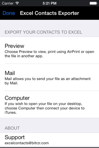ExcelContacts Backup Contacts screenshot 4