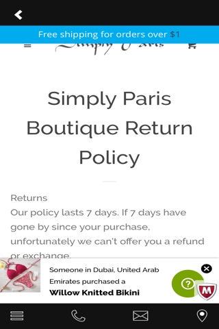 Simply Paris Boutique screenshot 4